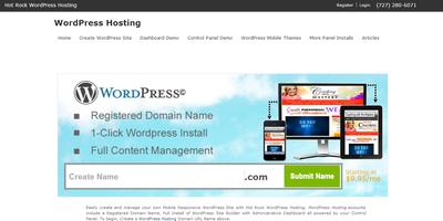 Hot Rock Wordpress Hosting screenshot 1