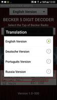 Becker 5Digit Radio Code স্ক্রিনশট 1