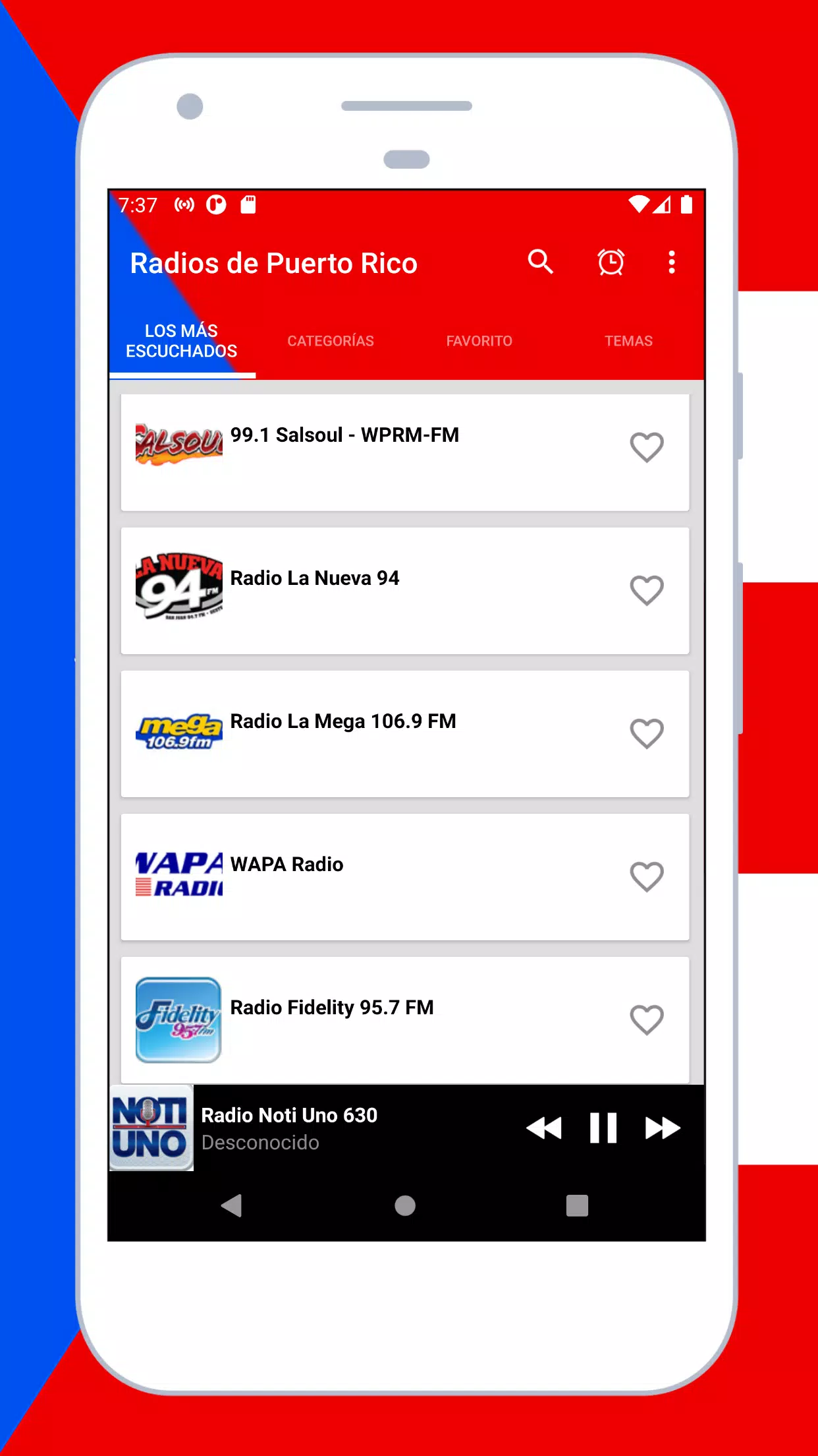 Radios de Puerto Rico en Vivo APK pour Android Télécharger