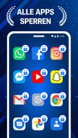 Fingerabdruck der App-Sperre Plakat