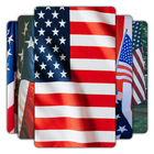 USA Flag Wallpaper icône