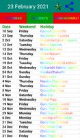 1 Schermata 2021 Hindi Calendar