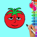 ミスタートマトの塗り絵