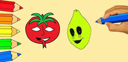 Livre de coloriage Mr Tomatos Affiche
