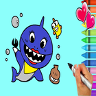Baby Shark Coloring Book ikon