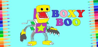 Livre de coloriage Boxy Boo Affiche