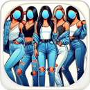 Girls Jeans Style Photo Frame-APK