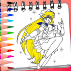 Sailor Moon Coloring Book simgesi