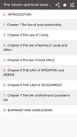 The Seven spiritual laws of Success by Deepak C. الملصق