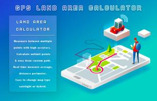 3 Schermata GPS Land Area Calculator