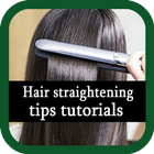 Hair straightening tips icône