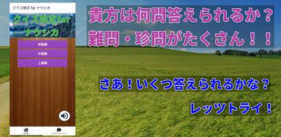 クイズ 検定 for ナウシカ poster