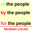 Abraham Lincoln Of The People by The People and fo