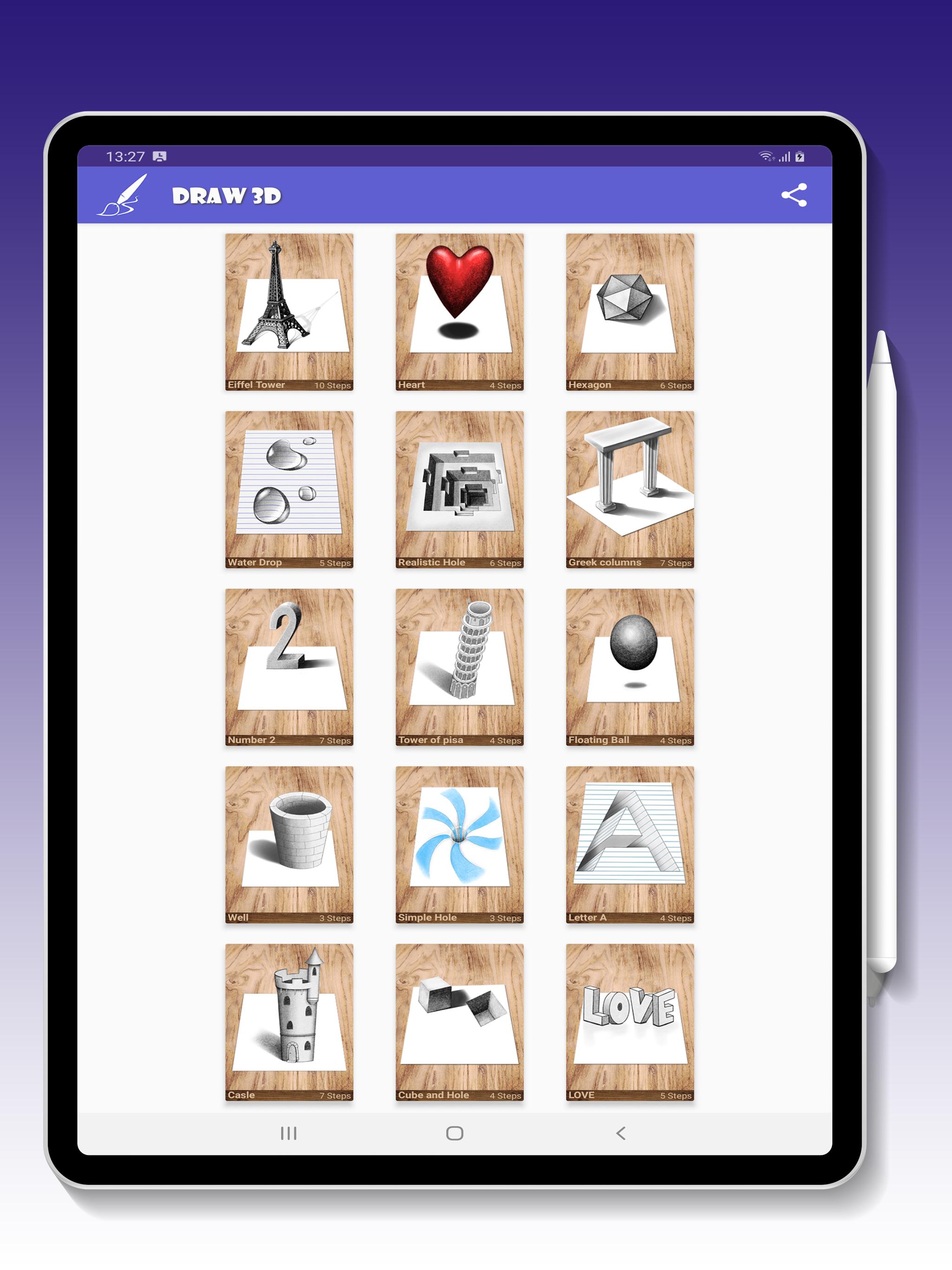 Lernen Sie 3d Zu Zeichnen Animiert Fur Android Apk Herunterladen