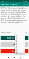 Sleep Timer for YouTube screenshot 1