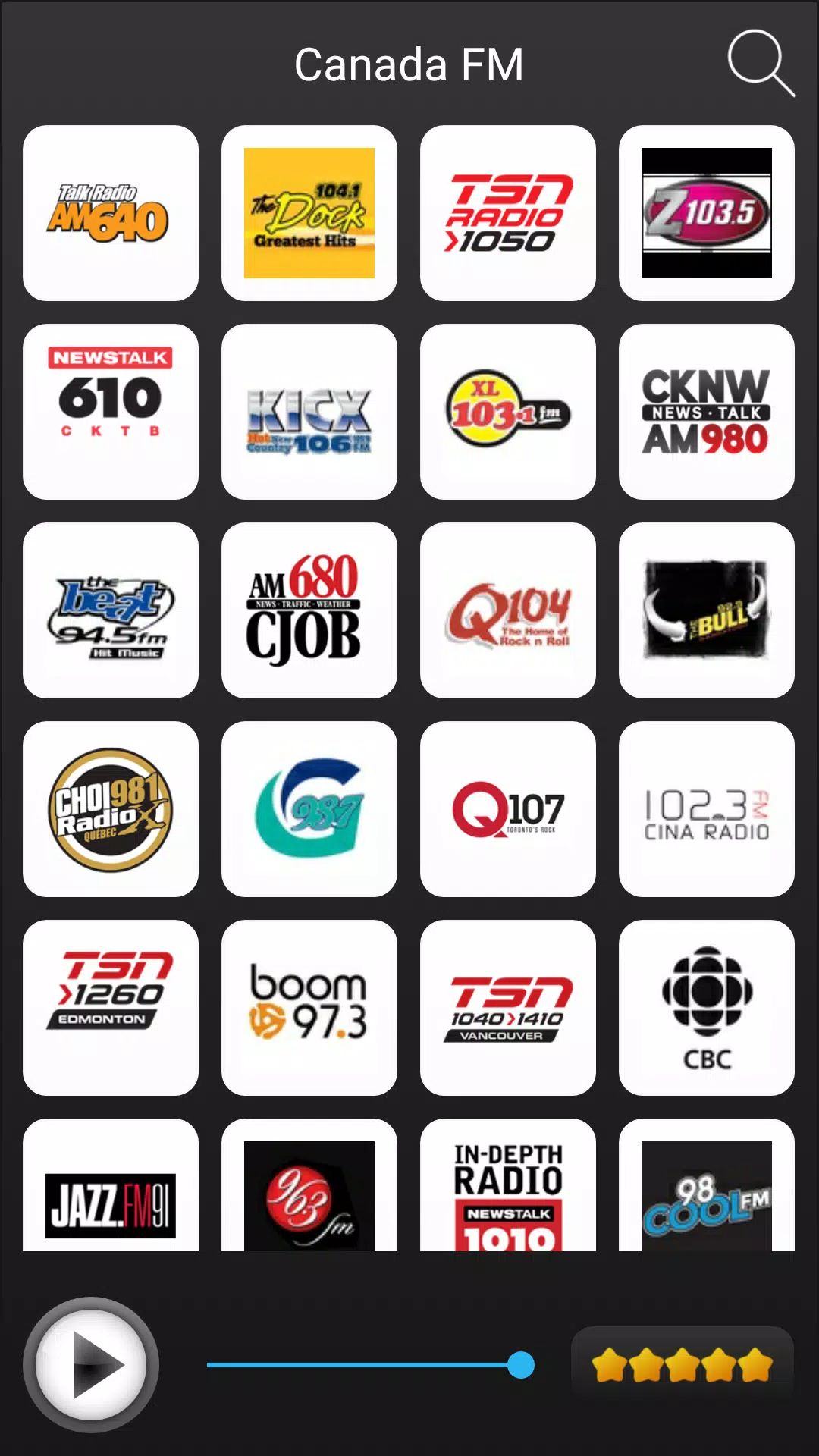 Canada Radio Stations Online - Canada FM AM Music for Android - APK Download