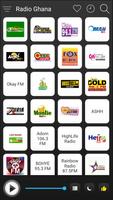 Ghana Radio Stations Online - Ghana FM AM Music Affiche