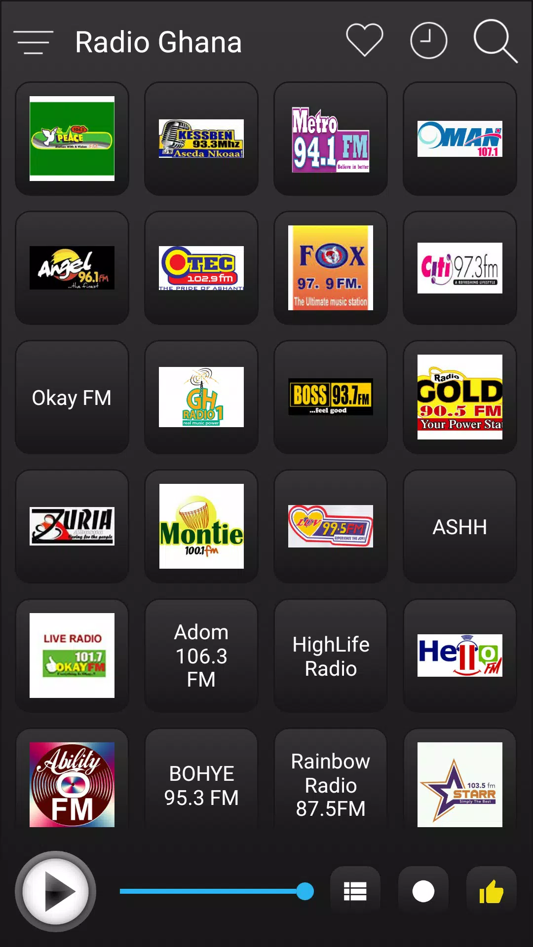 Descarga de APK de Ghana Radio Stations Online - Ghana FM AM Music para  Android