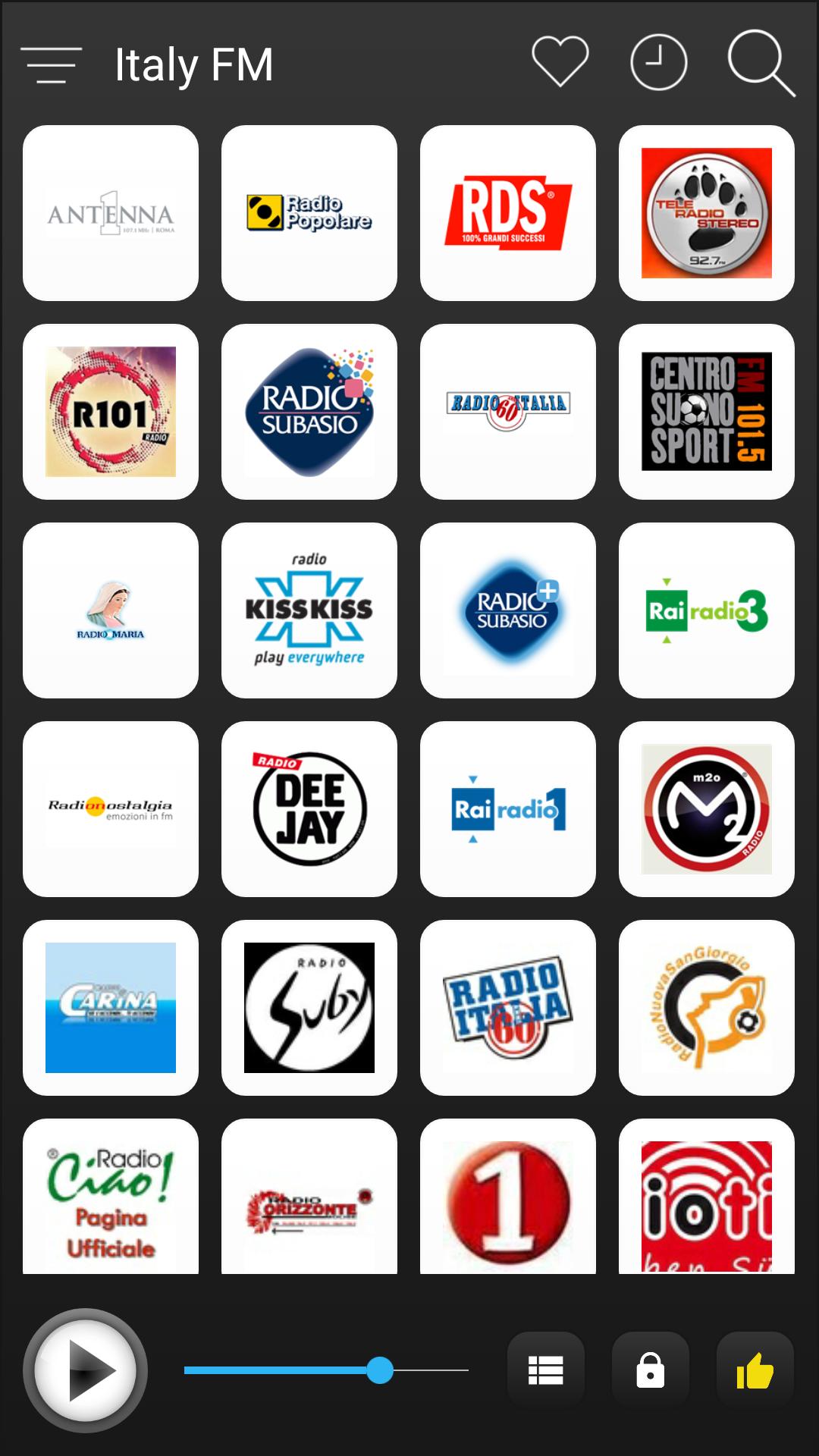 Italy Radio Stations Online - Italian FM AM Music pour Android -  Téléchargez l'APK