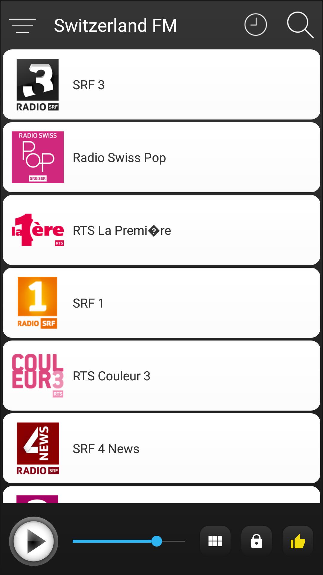 Switzerland Radio Stations Online - Swiss FM AM für Android - APK  herunterladen
