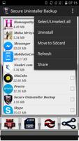 Secure uninstaller App Backup ภาพหน้าจอ 3