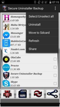 Secure uninstaller App Backup screenshot 3