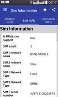برنامه‌نما Mobile, SIM and Location Info عکس از صفحه