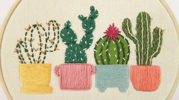 پوستر Learn to embroider cross stitch. Embroidery online