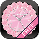 [FREE]CUTE QLOCK LWP Baby Pink icon