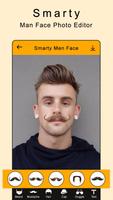 Smarty Man Face Maker : Man Mustache Photo Suit capture d'écran 1