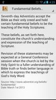 Beliefs of 7th Day Adventists poster