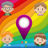 Family Locator Tracker GPS-icoon