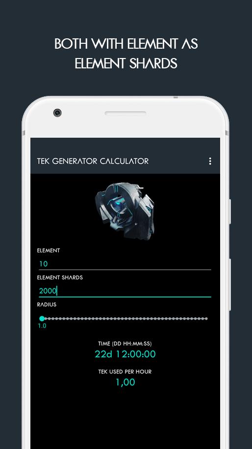 Tek Generator Calculator for ARK Survival Evolved for Android - APK Download