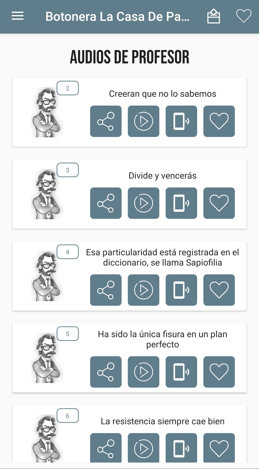 La Casa De Papel Audios Frases Botonera Fur Android Apk Herunterladen