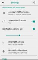 برنامه‌نما Spoken notifications عکس از صفحه