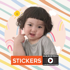 Jin Miran Cute Animated WAStickerApps アイコン