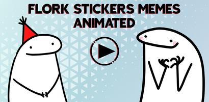 Flork Stickers Memes Animated Affiche