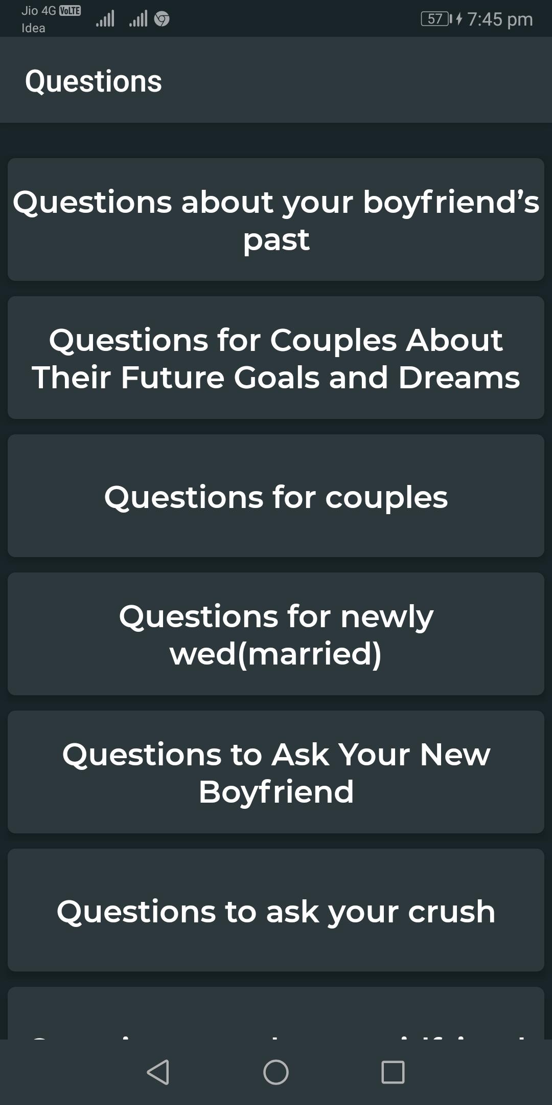 Questions to ask your Girlfriend/Boyfriend (Flirt) 20