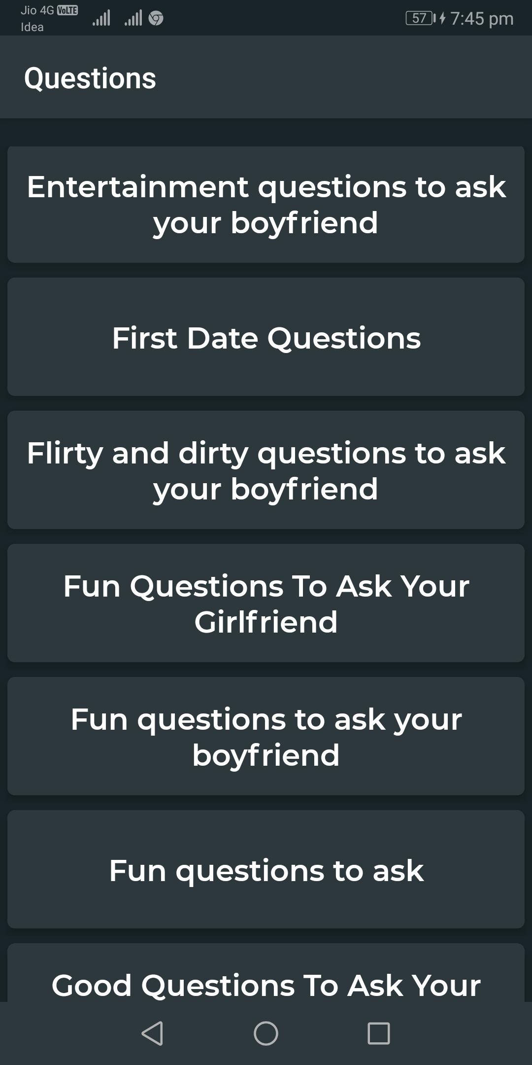 Questions to ask your Girlfriend/Boyfriend (Flirt) 11
