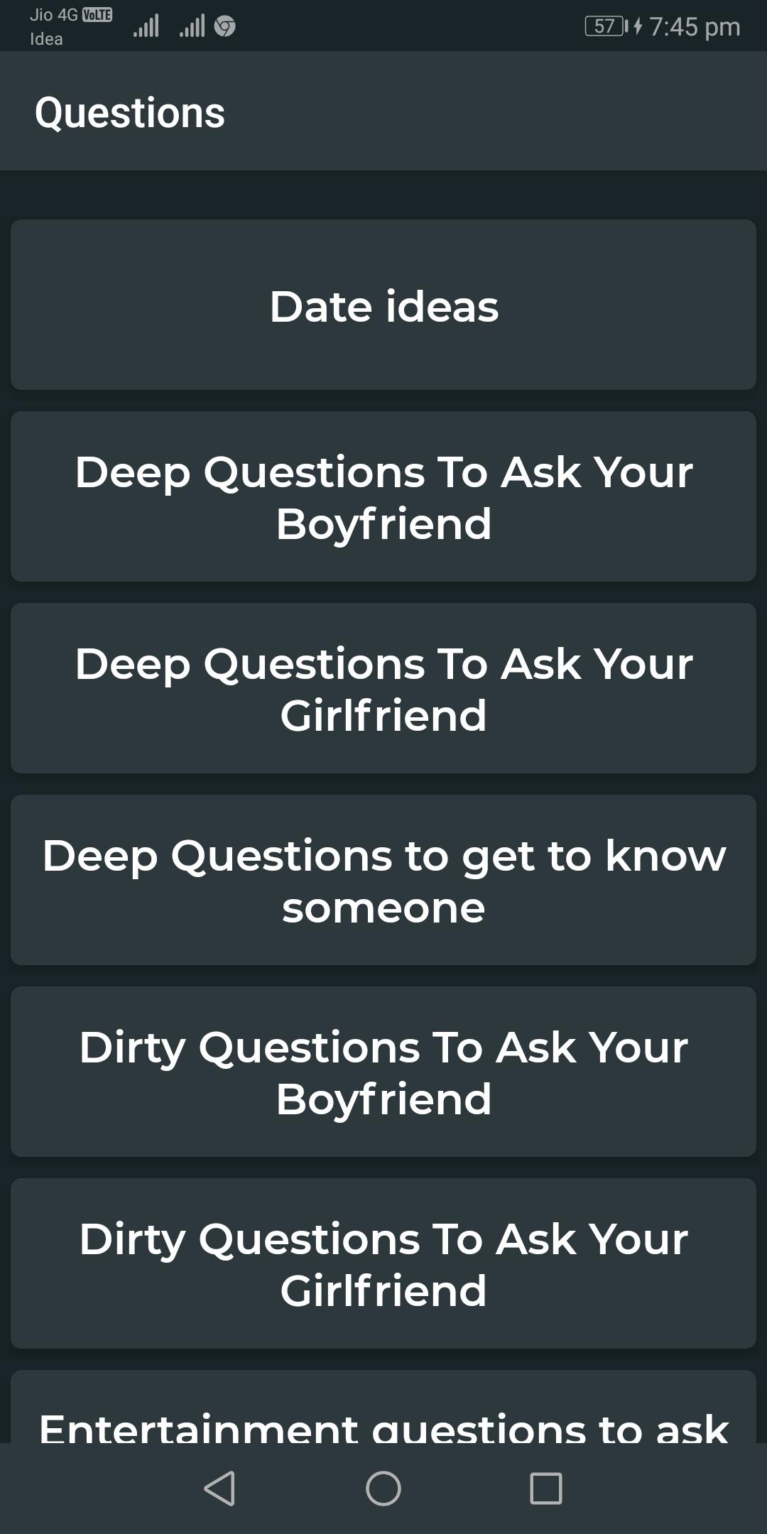 Questions to ask your Girlfriend/Boyfriend (Flirt) 2
