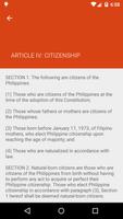 Philippine Constitution capture d'écran 1