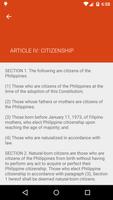 Philippine Constitution screenshot 1