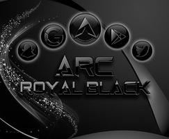 Arc Launcher Royal Black Thème + Icônes HD Affiche