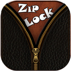 Black Leather Zipper Lock 아이콘