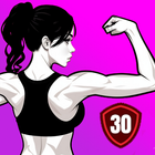Arm and back exercises icon