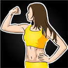 手臂 運動 女性-三 頭 肌 訓練 二 頭 肌 訓練 圖標