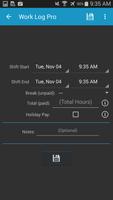 Work Log Pro ภาพหน้าจอ 1