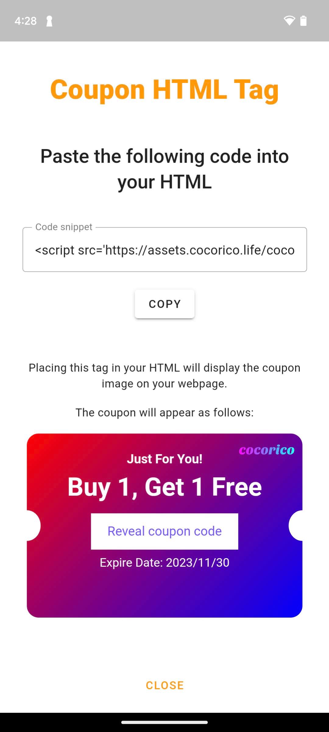 Cocorico url