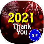 New Year Thank You GIF icône