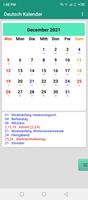 Deutsch Kalender screenshot 2